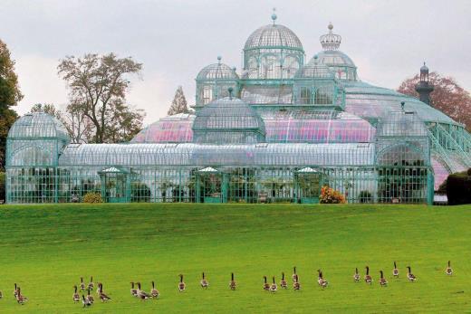 The Royal Greenhouses of Leaken in Brussels 